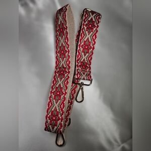New Stylish Red and Green Patterned Bag Strap